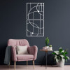 Kit Quadros Vazados Abstratos Linhas Curvas MDF — Sala