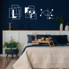 Kit 3 Quadros Abstratos Composição Geométrica MDF — Sala e Quarto