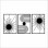 Kit 3 Quadros Vazados Sol Minimalista MDF — Decoração Sala