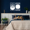 Quadros Vazados Abstratos Círculos Concêntricos MDF — Sala e Quarto