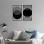 Quadros Vazados Abstratos Círculos Concêntricos MDF — Sala e Quarto